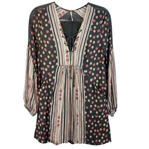Free People Pebble Rain Oversized Pullover Tunic/Dress SZ XS
